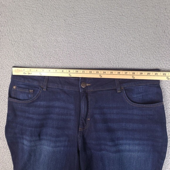 Lee Jeans‎ Women's 22 W Blue Regular Fit Straight Leg High Rise Dark 42x27 - Picture 11 of 16